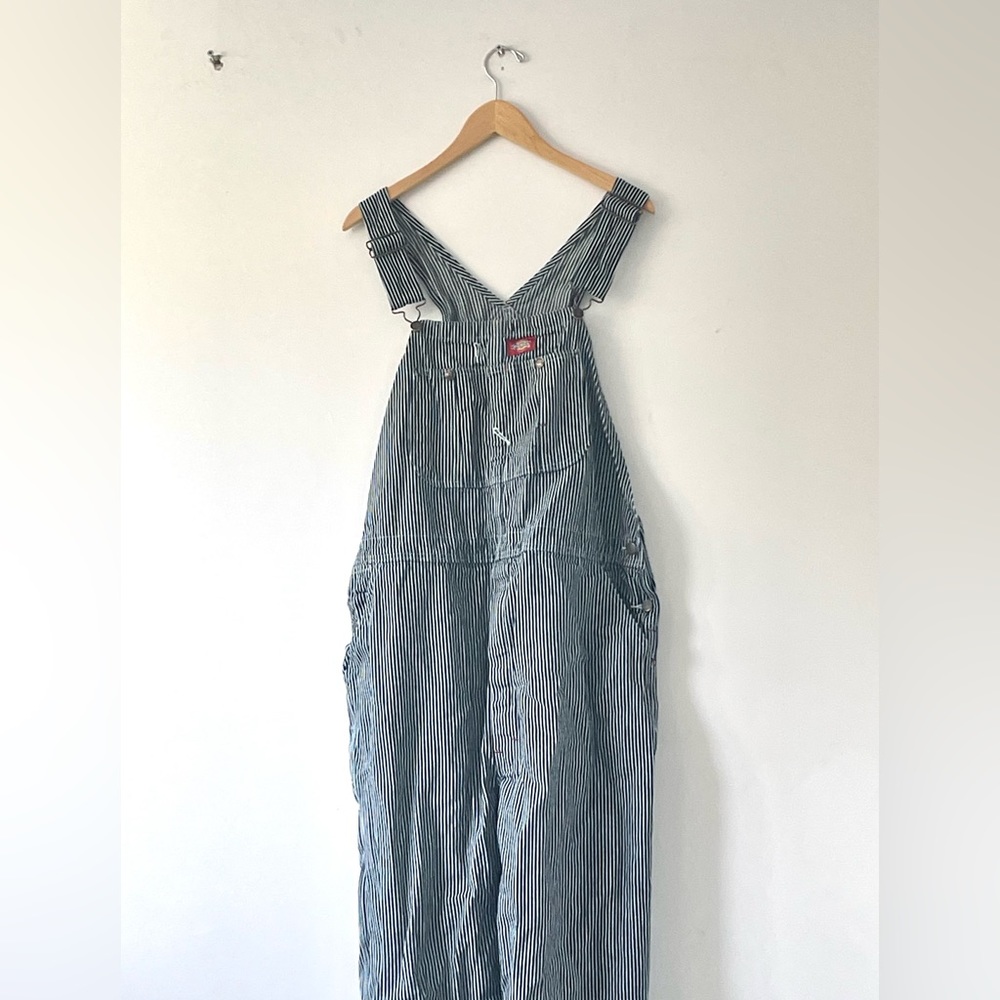 Dickie’s striped overhalls